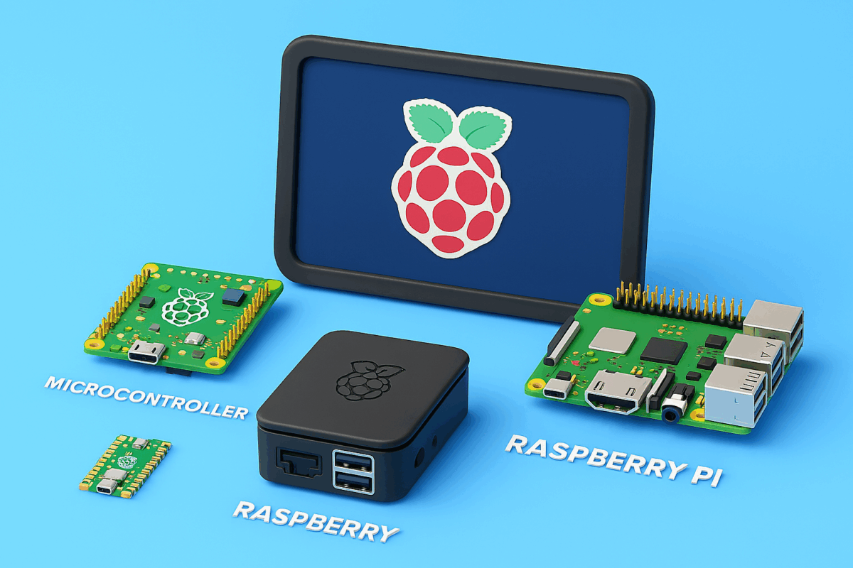 نمای نزدیک برد Raspberry Pi 5