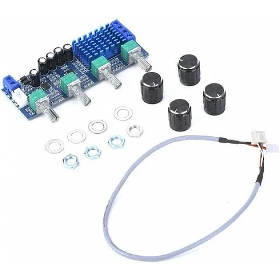 ماژول آمپلی‌فایر استریو کلاس D مدل XH-M577 با تراشه TPA3116D2 و کنترل تُن